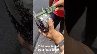 Thickness Test of Road of DBM layer using Core cutting [upl. by Lleznod125]