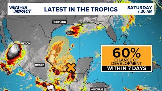 Tropical update Tracking multiple disturbances in the Atlantic [upl. by Cheri]