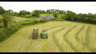 Lifting Silage With Edward Nesbitt 2020 In Cavan [upl. by Firooc]