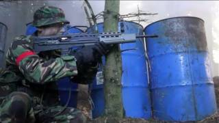 Airsoft War L85 MP44 MP5 Kar98 POW Scotland [upl. by Roose]