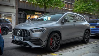 MercedesAMG GLA 45 S  walkaround review and acceleration sound [upl. by Draner437]