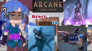 🇧🇷🇺🇸  Arcane react to Jinx  Arcane  Powder  angst  Starzy Eeech [upl. by Teleya]