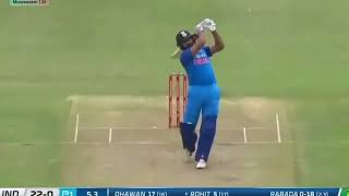 Rohit Sharma Vs Kagiso Rabada full Battle  Unplayable deliveries amp huge six [upl. by Ailalue]