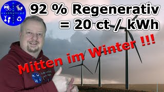 Billiger regenerativer Strom im Winter für Wärmepumpe und EAuto [upl. by Palermo25]