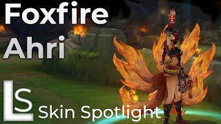 League Skins  Foxfire Ahri Ability Effects Animations amp Emotes [upl. by Carrel]