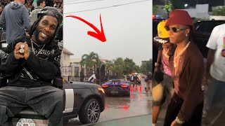 Burna boy and Wizkid Cruise in Lagos as Burna boy Cant Drive his Lamborghini in Lagos Street [upl. by Hamfurd]