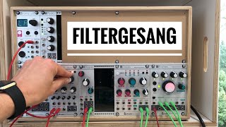 Ganz einfach  Mein Filter singt   Modularer Synth  Eurorack  DEUTSCH [upl. by Morna]