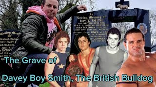 The Grave of Davey Boy Smith The British Bulldog WWE Wrestling Legend Golborne Wigan [upl. by Llechtim364]