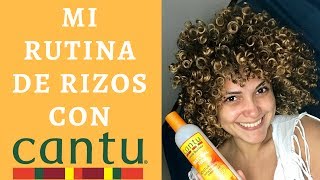 Rutina Rizada con CANTU  Curly Hair Routine with CANTU [upl. by Selrac]