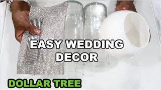 New Dollar Tree Wedding Ideas  Centerpiece DIY  Glam DIY On A Budget 2023 Cricut Wedding Projects [upl. by Moya]