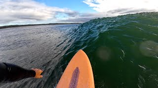 RAW POV SURF  EASY UNCROWDED POINT BREAK ON A MID LENGTH [upl. by Siuqramed989]