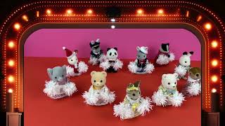 Cheerleading in Sylvanian Dance Joy with Pom Poms [upl. by Anaujahs501]