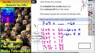 Maths KS2 SATS 2004A Q22 ghammond [upl. by Inama]