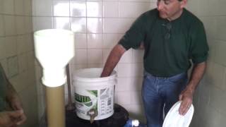 Explaining a 500 liter local biodigester we built in a favela in Brazil in English and Portugese [upl. by Juta]