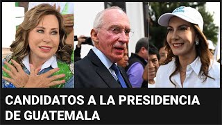 Todo listo para las elecciones presidenciales en Guatemala estos son los candidatos en contienda [upl. by Marelda]