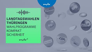 Sicherheit – Was Thüringens Parteien planen  Podcast Wahlprogramme kompakt  MDR [upl. by Nestor259]