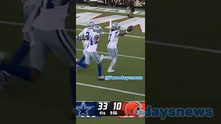 Trevon Diggs first interception in his comeback game from ACL injury shorts nfl cowboys viral [upl. by Nimesay]