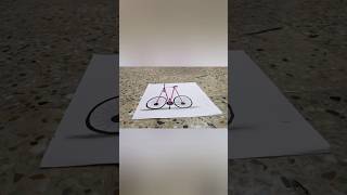 Easy 3d cycle drawing❤ Easy 3d drawing  easy3d 3dartworld 3d easy [upl. by Cynth]