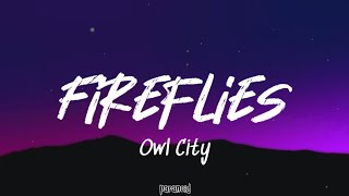 Owl City  Fireflies LyricsParanoid [upl. by Bacchus]