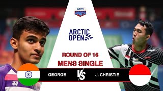 MS INDIA GEORGE VS INDONESIA J CHRISTIE  ROUND OF 16 ARCTIC OPEN 2024 [upl. by Nalyk]