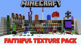 Minecraft 112 amp 113 Faithful Texture Pack Review amp Download [upl. by Yessac148]