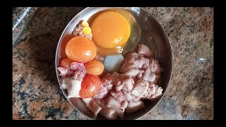 Unlaid chicken eggs amp Meat recipeநாட்டு கோழி [upl. by Aicarg649]