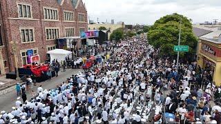 Drone The Great Lag BaOmer Parade in Los Angeles  Sunday May 26 2024 [upl. by Fast]