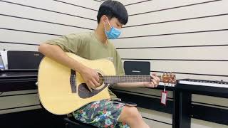 Demo Review Guitar Acoustic Yamaha FX370C  Made in Indonesia Guitar Thanh Hoá  Zalo 0947977936 [upl. by Alemahs]