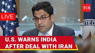 Chabahar Port Deal US Warns India Of Sanction Risks After India Iran Signs Chabahar Port Deal [upl. by Garcia371]