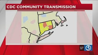 VIDEO CDC classifies Hartford New London Counties as high COVID transmission areas [upl. by Llehcim]