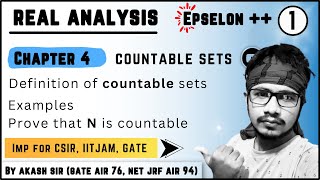 countability real analysis  countability of set  countable sets and uncountable sets  Epselon [upl. by Hastings42]