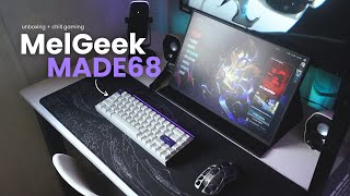 MelGeek MADE68 magnetic switch keyboard unboxing  chill gaming [upl. by Urissa614]