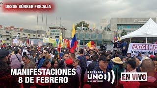 🔴​EN VIVO Inician protestas desde el búnker de la Fiscalía  Noticias Uno Al Aire [upl. by Newel]