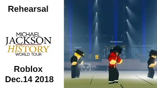 Michael Jackson  Smooth Criminal  Rehearsal  HIStory World Tour in Roblox [upl. by Ociredef]