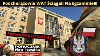 Podchorążowie WAT z Zarzutami Popełnienia Przestępstwa Bo Ściągali Na Egzaminie [upl. by Jopa]