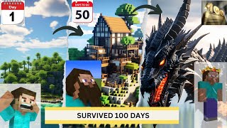 I SURVIVED 100 DAYS ON SURVIVAL ISLAND IN MINECRAFT BUT ITS HARDCORE WITHOUT DYING  JERRY GAMER [upl. by Atinet824]