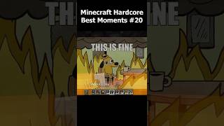 Minecraft Hardcore Best Moments 20 shorts [upl. by Nosirrah]