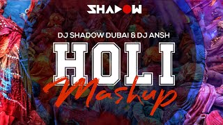 DJ Shadow Dubai amp DJ Ansh  Holi Mashup [upl. by Pahl]