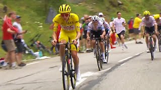 TOUR DE FRANCE 2024  Limage du Tour  Pogacar attaque Vingegaard et Evenepoel abdiquent [upl. by Benedikt]