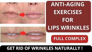 SMOKER LINES  ANTIAGING EXERCISES FOR WRINKLES AROUND MOUTH  LIPS WRINKLES FACIAL MUSCLES SET [upl. by Efal121]