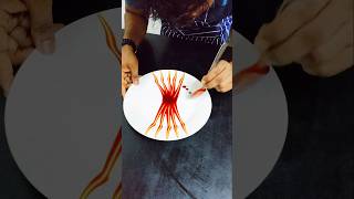 new art plaiting food plattingfoodart drawing fooddrawing chef painting [upl. by Jeane]