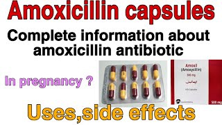 amoxicillin 500mg capsule Antibiotic  Treat bacterial infection  How to use  dose  side effects [upl. by Shepherd341]