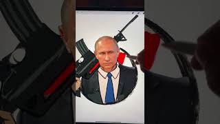 Casual drawing of Putin the Great Putin’s black suitcase drawing [upl. by Boj]