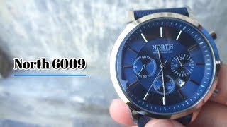 Watch Casual North 6009 Blue Unboxing and Review [upl. by Iret412]