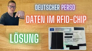 RFIDChip im deutschen Perso unlesbar machen  schützen [upl. by Aikin]