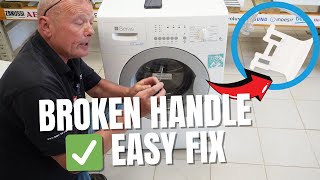 How to Open Washing Machine Door Broken Handle  Servis M6856W Washing Machine User Manual [upl. by Ingalls693]