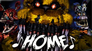 NateWantsToBattle Home FNaF LYRIC VIDEO FNaF Song [upl. by Bathelda]