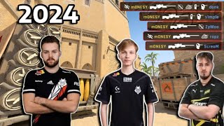 CS2  Best Pro Plays In 2024 [upl. by Lerred]