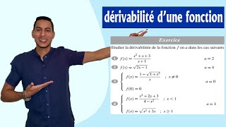 dérivabilité 1bac exercices corrigés  dérivabilité à droite et à gauche  dérivabilité en un point [upl. by Standish]