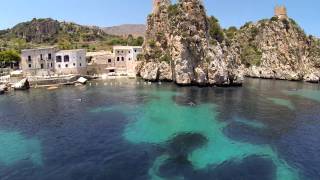 Eyefly Goliath quadcopter at Tonnara di Scopello Sicily [upl. by Lletnom]